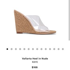 Revolve RAYE nude wedges